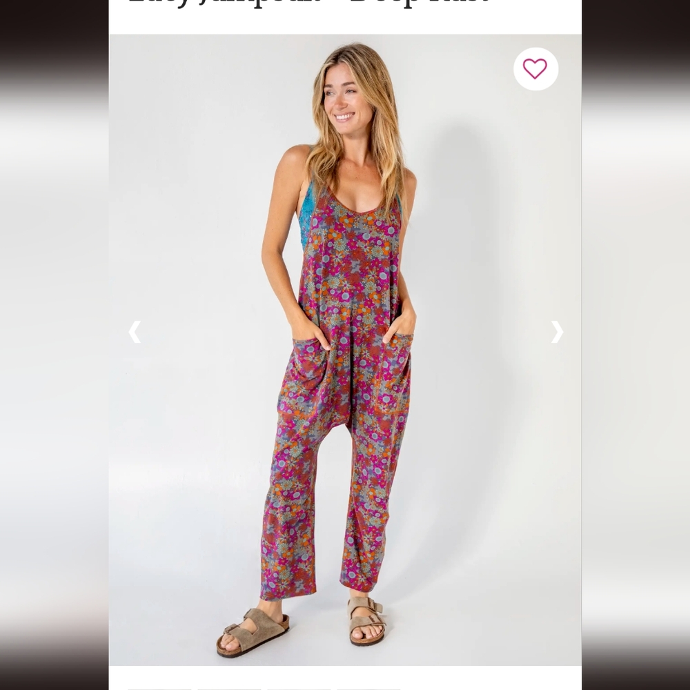 Natural Life* fp movement by free people hot shot romper pink floral